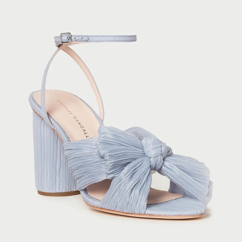 Loeffler Randall Camellia Blue Bow Heel